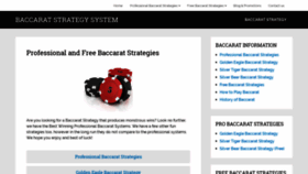 What Baccaratstrategysystem.com website looked like in 2018 (5 years ago)