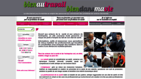 What Bienautravailbiendansmavie.fr website looked like in 2018 (5 years ago)