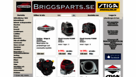What Briggsparts.se website looked like in 2018 (5 years ago)