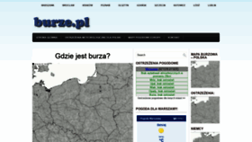 What Burze.pl website looked like in 2018 (5 years ago)