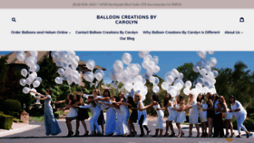 What Balloonsbycarolyn.com website looked like in 2018 (5 years ago)