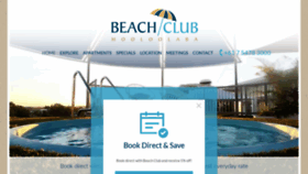 What Beachclub.com.au website looked like in 2018 (5 years ago)