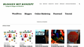 What Bloggen-mit-konzept.de website looked like in 2018 (5 years ago)
