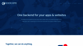 What Backendadmin.com website looked like in 2018 (5 years ago)