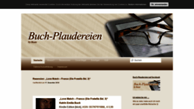 What Buchplaudereien.de website looked like in 2018 (5 years ago)