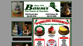 What Baumspastries.com website looked like in 2018 (5 years ago)