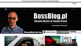 What Bossblog.pl website looked like in 2018 (5 years ago)