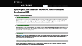What Bypasscaptcha.com website looked like in 2018 (5 years ago)