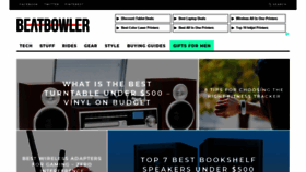 What Beatbowler.com website looked like in 2018 (5 years ago)