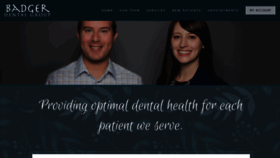 What Badgerdentalgroup.com website looked like in 2018 (5 years ago)