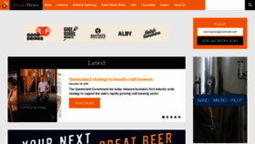 What Brewsnews.com.au website looked like in 2018 (5 years ago)