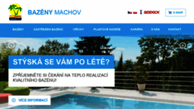 What Bazenymachov.cz website looked like in 2018 (5 years ago)