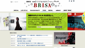 What Brisa.jp website looked like in 2018 (5 years ago)