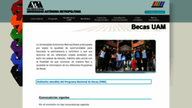 What Becas.uam.mx website looked like in 2018 (5 years ago)