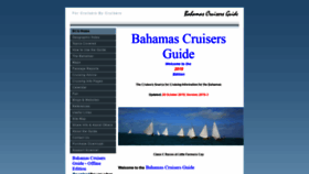 What Bahamascruisersguide.com website looked like in 2018 (5 years ago)