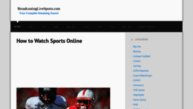 What Broadcastinglivesports.com website looked like in 2018 (5 years ago)