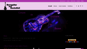 What Bassguitarandrocknroll.com website looked like in 2018 (5 years ago)