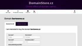 What Bartosova.cz website looked like in 2018 (5 years ago)