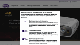 What Benq.fr website looked like in 2018 (5 years ago)