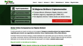 What Brokeronline.es website looked like in 2018 (5 years ago)