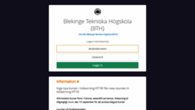 What Bth.itslearning.com website looked like in 2018 (5 years ago)