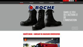 What Boche.fr website looked like in 2018 (5 years ago)