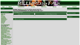 What Billiards-talk.info website looked like in 2018 (5 years ago)