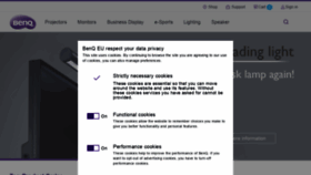 What Benq.eu website looked like in 2018 (5 years ago)