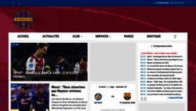 What Blaugranas.fr website looked like in 2018 (5 years ago)