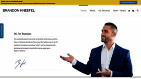 What Brandonkneefel.com website looked like in 2018 (6 years ago)