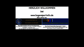 What Bogensportinfo.de website looked like in 2018 (5 years ago)