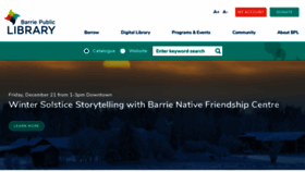 What Barriepubliclibrary.ca website looked like in 2018 (5 years ago)