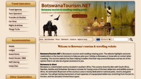 What Botswanatourism.net website looked like in 2018 (5 years ago)