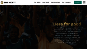 What Biblesociety.org.au website looked like in 2018 (5 years ago)