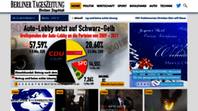 What Berlinertageszeitung.de website looked like in 2018 (7 years ago)