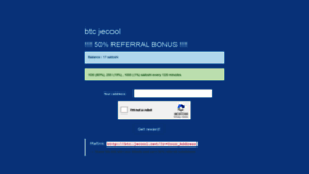 What Btc.jecool.net website looked like in 2018 (5 years ago)