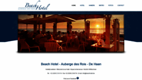 What Beachhotel.be website looked like in 2018 (5 years ago)