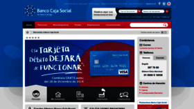 What Bancocajasocial.com.co website looked like in 2018 (5 years ago)