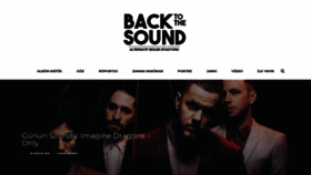What Backtothesound.com website looked like in 2018 (5 years ago)