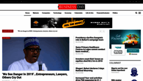 What Businessday.ng website looked like in 2018 (5 years ago)