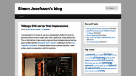 What Blog.josefsson.org website looked like in 2018 (5 years ago)