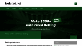 What Betstart.net website looked like in 2018 (5 years ago)