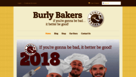 What Burlybakers.com website looked like in 2018 (5 years ago)