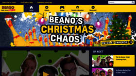 What Beano.com website looked like in 2018 (5 years ago)