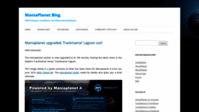 What Blog.maniaplanet.com website looked like in 2018 (5 years ago)