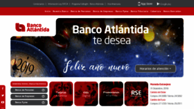 What Bancatlan.hn website looked like in 2018 (5 years ago)