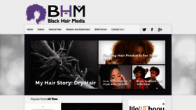 What Blackhairmedia.com website looked like in 2019 (5 years ago)