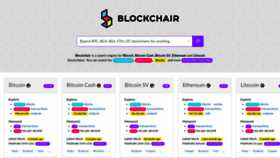 What Blockchair.com website looked like in 2019 (5 years ago)