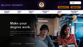 What Bellevue.edu website looked like in 2019 (5 years ago)