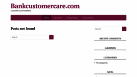 What Bankcustomercare.com website looked like in 2019 (5 years ago)